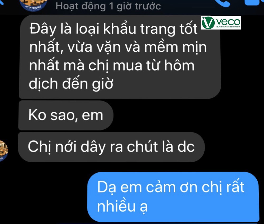 Khẩu trang vải kháng khuẩn giá si VECO